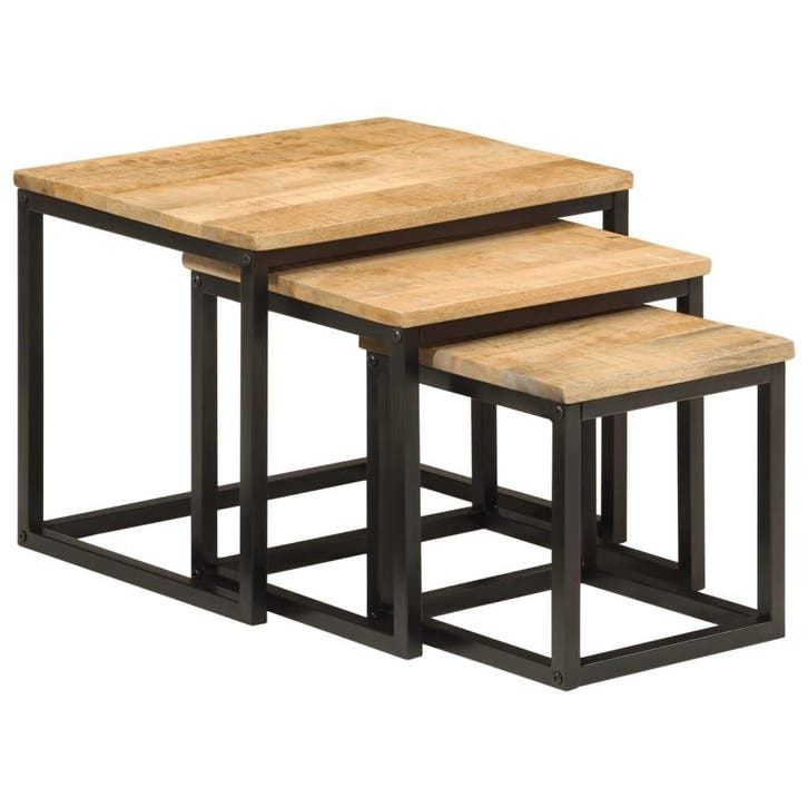 Salontafels Set | 34% Korting | Tweedekansje, Huis en Inrichting, Tafels | Salontafels, Minder dan 50 cm, Vierkant, Zo goed als nieuw