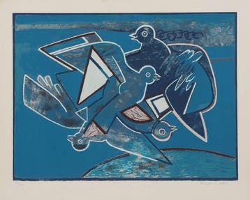 Françoise Gilot (1921-2023) - Friendly birds, Antiek en Kunst