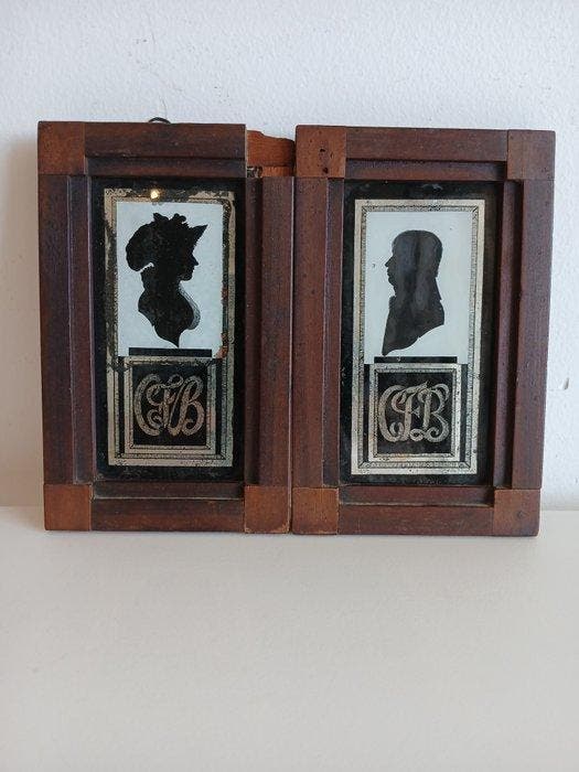Fotolijst (2) - Hout, Glas, Antiek en Kunst, Antiek | Overige Antiek