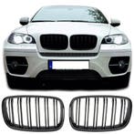 Grille glans zwart geschikt voor BMW X5 X6 E70 E71 | 2007-20, Auto diversen, Tuning en Styling, Ophalen of Verzenden