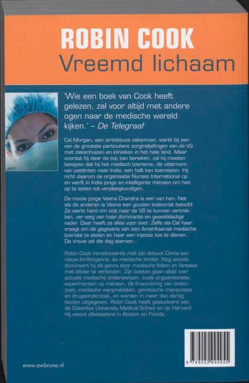 Vreemd lichaam 9789022994955 Robin Cook, Verzenden, Gelezen, Robin Cook