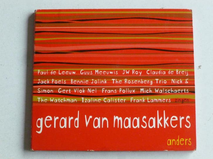 Gerard van Maasakkers - Anders, Cd's en Dvd's, Cd's | Nederlandstalig, Ophalen of Verzenden