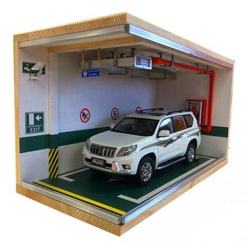 Garage Diorama 1:18 - Modelauto - Parking Diorama (Incl. LED, Hobby en Vrije tijd, Nieuw