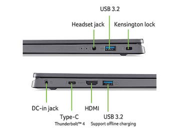 Acer - Aspire 17 Pro A17-51m-79y4 - 17.3 inch - Grijs, Computers en Software, Windows Laptops, Verzenden, Intel Core 7 150U, Nieuw