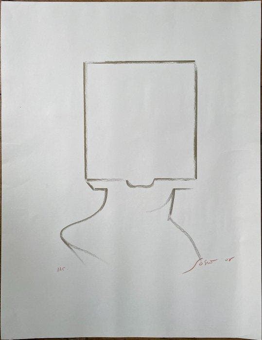 Sacha Sosno (1937-2013) - Tête carrée, Antiek en Kunst, Antiek | Overige Antiek