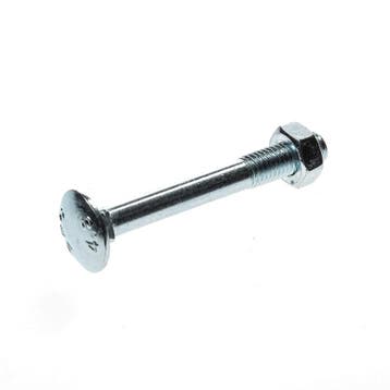 OUTLET Kelfort Slotbout met moer verzinkt m10 x 80mm, Ophalen of Verzenden, Nieuw