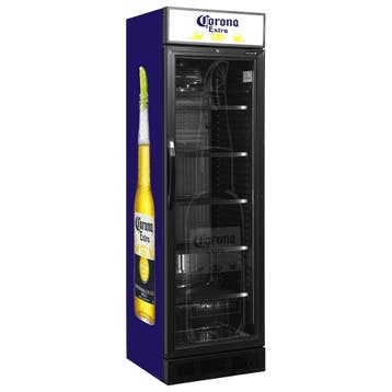 Corona glasdeurkoelkast 345 liter, Ophalen of Verzenden