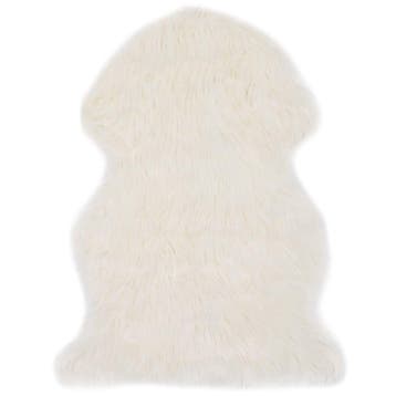 vidaXL Vloerkleed 60x90 cm kunstschapenvacht wit, Verzenden, Nieuw, Wit