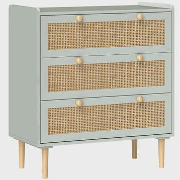 Bohemian Commode met 3 Lades - Rotan Look & Houten Frame - S, Verzenden, Nieuw