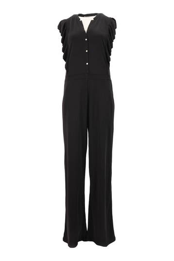 Aaiko Jumpsuit in maat L Zwart, Aaiko, Verzenden, Zo goed als nieuw, Zwart