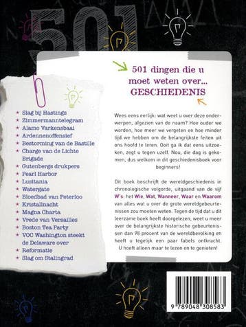 501 dingen die u moet weten over ... 501 dingen die u moet, Boeken, Verzenden, Gelezen, Alison Rattle