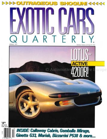 1991 ROAD AND TRACK EXOTIC CARS QUARTERLY VOL.2, NR.1, Nieuw, Author