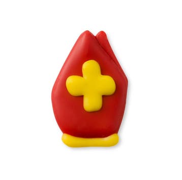 Callebaut Chocoladedecoratie Mijter Sinterklaas 90st, Hobby en Vrije tijd, Verzenden, Nieuw