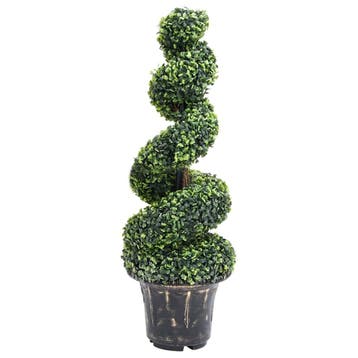 vidaXL Kunstplant met pot buxus spiraal 100 cm groen, Huis en Inrichting, Verzenden, Nieuw