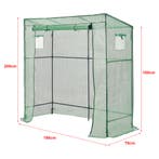 [en.casa] Tuinkas Vlaardingen kweekkas 198x78x180-200 cm gro, Tuin en Terras, Tuinhuizen, Verzenden, Nieuw