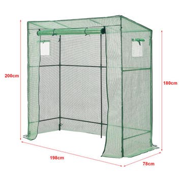 [en.casa] Tuinkas Vlaardingen kweekkas 198x78x180-200 cm gro, Verzenden, Nieuw
