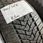2 x Dunlop Winter Sport 5 225-55-16 Winterbanden 8,5mm, Gebruikt, 16 inch, Band(en), Personenwagen