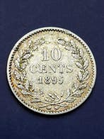 Nederland. Wilhelmina. 10 Cents 1895, Postzegels en Munten, Munten | Nederland