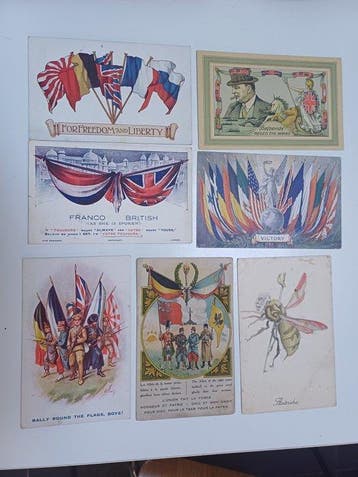 Fantasie - Militairen, oorlog - Ansichtkaart (102) -, Gelopen