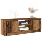 vidaXL Tv-meubel 102x30x36 cm bewerkt hout oud houtkleurig, Verzenden, Nieuw, Overige houtsoorten