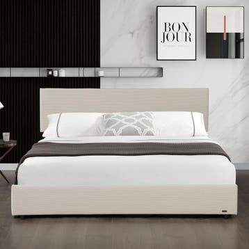 Tweepersoonsbed Juva met lattenbodem en opbergruimte 180x200, Verzenden, Nieuw
