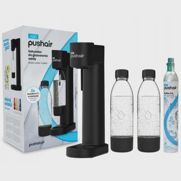 Dafi PushAir Water Carbonator Set met 2x 0.7L Flessen en CO2, Verzenden, Nieuw
