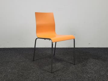 Casala Noa Stoel - Oranje Houten Zitting, Huis en Inrichting, Ophalen of Verzenden, Gebruikt