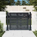 vidaXL Poort 100x75 cm met vierkantontwerp staal, Tuin en Terras, Tuinpoorten, Verzenden, Nieuw