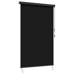 vidaXL Rolgordijn Zwart 100 x 250 cm Stof en Aluminium, Huis en Inrichting, Verzenden, Nieuw, Zwart