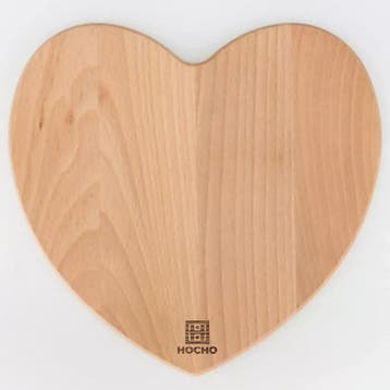 HOCHO Hartvormige Snij- en Serveerplank – Beukenhout – 2, Ophalen of Verzenden, Nieuw