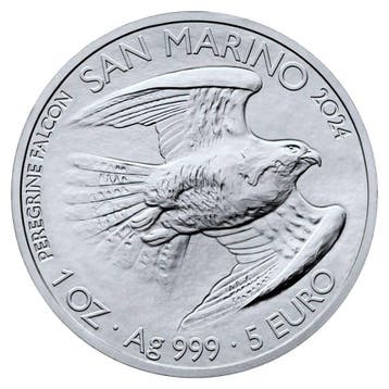 San Marino 5 Euro Slechtvalk 2024, Verzenden