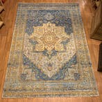 Vintage Vloerkleed - Heriz patroon - in 2 maten - TTM Wonen, 150 tot 200 cm, Vintage Vloerkleed, Ophalen of Verzenden, Crème