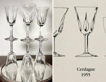 St. Louis - Drinkservies voor 6 (6) - Cerdagne - Kristal, Antiek en Kunst