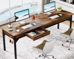 Dubbel Computerbureau 200×60 cm met 2 Lades voor 2 Pers., Verzenden, Nieuw