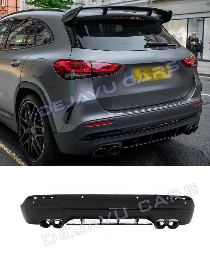 GLA45 AMG Look Diffuser voor Mercedes Benz GLA H247 AMG Line, Auto diversen, Tuning en Styling, Ophalen of Verzenden