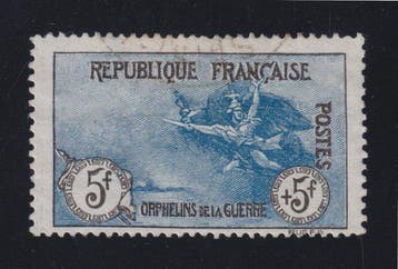 Frankrijk 1918 - Oorlogskinderen, nr. 155 gestempeld,, Gestempeld