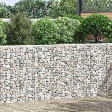 vidaXL Gabion plantenbak trapezium 150x20x100 cm, Verzenden, Minder dan 60 cm, Nieuw, Metaal