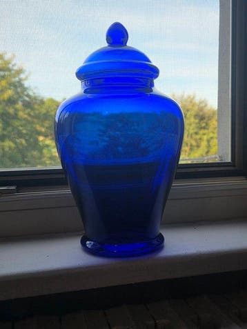 Vaas - Glas - Vintage potiche-vaas - 30 cm