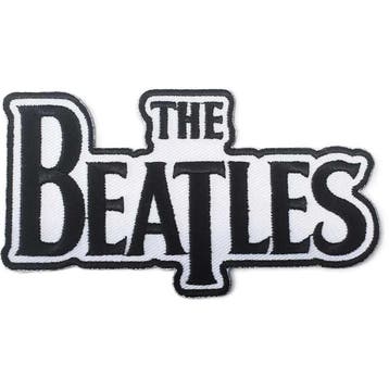 The Beatles - Drop T Logo Zwart patch officiële merchandise, Ophalen of Verzenden, Nieuw, Kleding