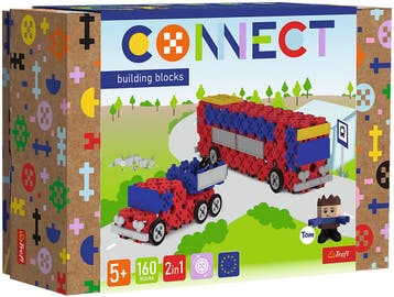 Trefl bouwblokken Connect M Bus Pick-up FSC Mix 70%, Verzenden, Nieuw