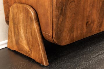TV-bord BRASIL 160 cm mangohout bruin - 45789, Ophalen of Verzenden, Nieuw