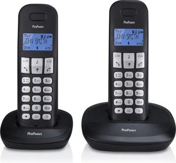 Profoon PDX-1120 Draadloze Dect Telefoon - 2 handposten - La, Telecommunicatie, Verzenden, Zo goed als nieuw