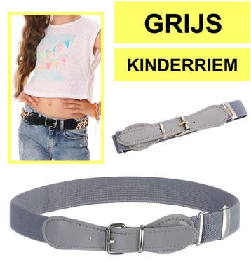Fako Fashion - Kinderriem Elastisch Oval - Elastische Riem, Verzenden, Nieuw