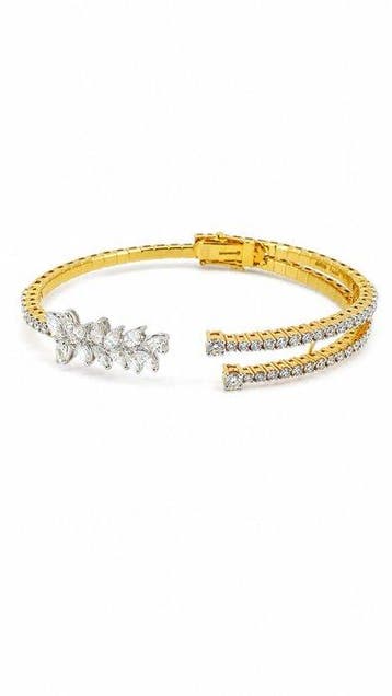 Armband - 18 karaat Geel goud, Witgoud, diamant - 2.97ct., Nieuw