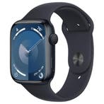 Refurbished Apple Watch Series 9 45mm, Sieraden, Tassen en Uiterlijk, Smartwatches, Verzenden, Zwart, IOS, Nieuw
