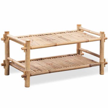vidaXL Schoenenrek bamboe twee lagen, Verzenden, Nieuw