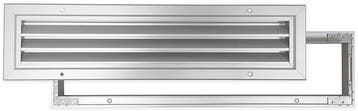 Deurrooster aluminium LxH 300 x 100mm, Verzenden, Nieuw