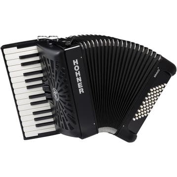 HOHNER A16522 Bravo II 48 Accordeon Zwart – 26 toetsen, 48, Muziek en Instrumenten, Accordeons, Ophalen of Verzenden, Nieuw, Hohner