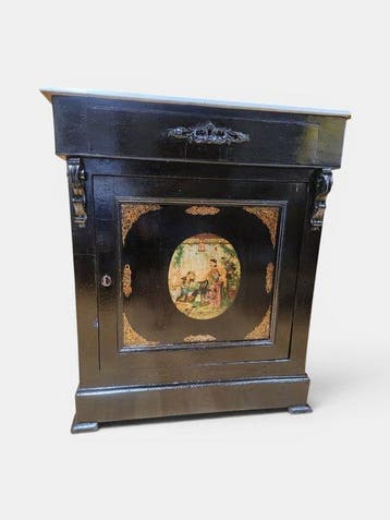 Bijzettafel - Hout, Marmer
