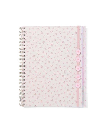 HEMA 4-in-1 collegeblok A4 gelinieerd bloemen, Verzenden, Nieuw